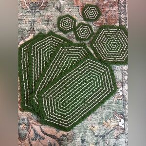 Handmade Green Crochet Placement set